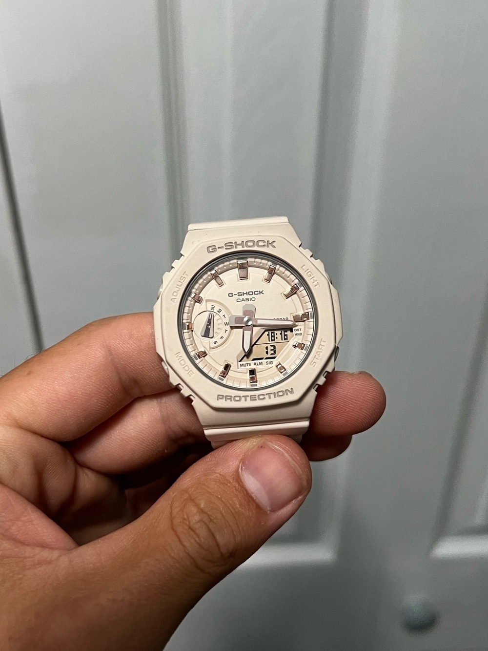 Casio G-Shock GMA-S2100 Beige Resin Analog-Digital Watch